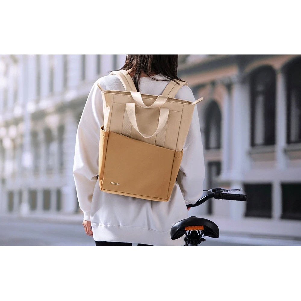 Plecac na laptop, tomtoc Slash-T63, 16l, piaskowy, 41x40x12cm