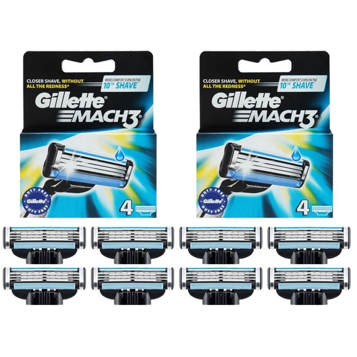 Set 8 buc. lame de schimb pentru aparatul de ras Mach3