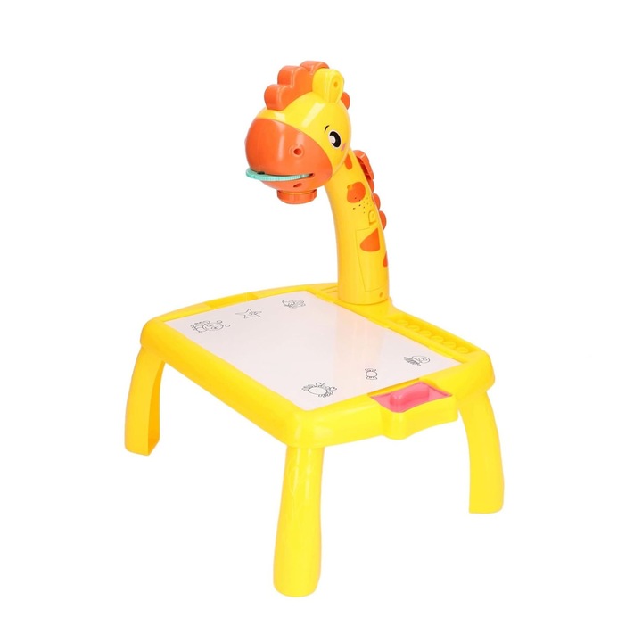 Rajzvetítő, interaktív, fejleszti a gyermekek rajzkészségét és kreativitását, beépített vetítővel, biztonságos és szórakoztató, motoros és kognitív fejlődéshez - GIGIDRAW JOJOY®