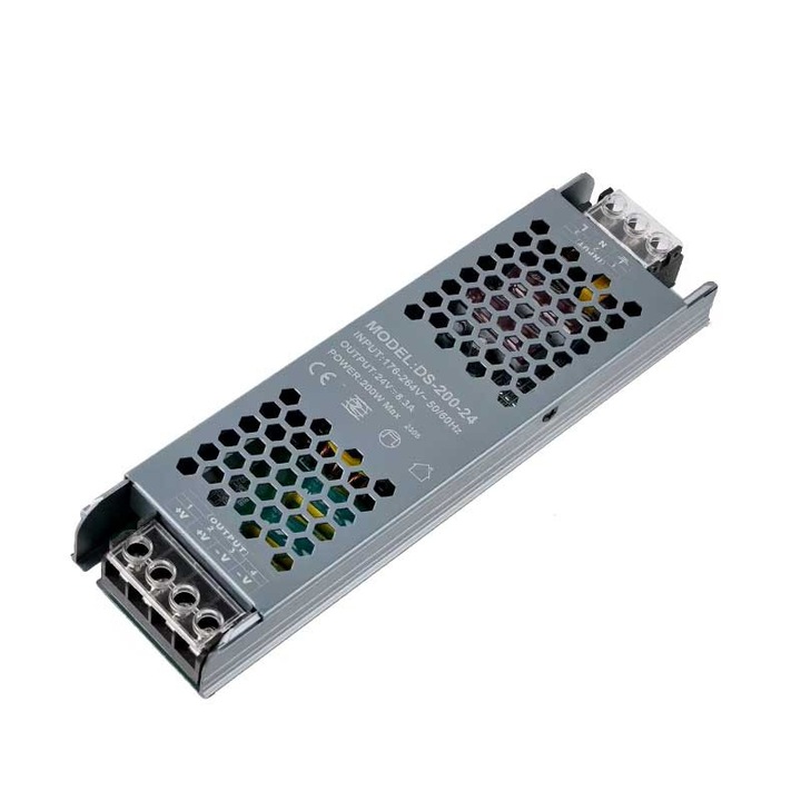 Sursa de Alimentare 24V, 8.3A, 200W, Design Slim