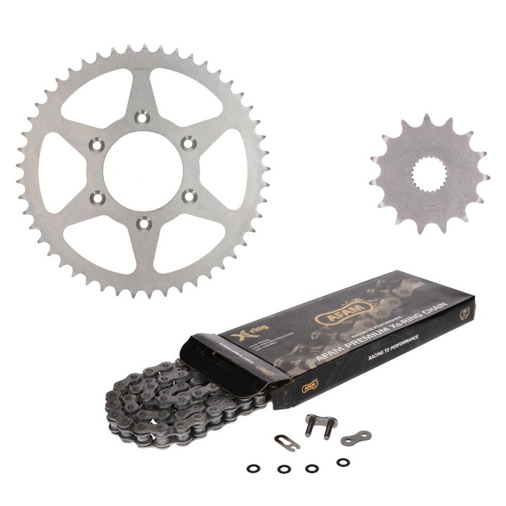 Láncszett AFAM XS gyűrű 15/49 fogak Aprilia RX125 08-10-hez MST-KS-A-185