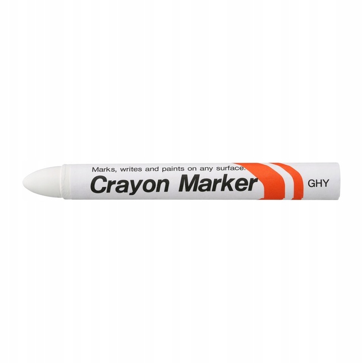 Marker cu creta industrial alb Sakura CRAYON, rezistent la apa, 15mm diameter, 125mm lungime