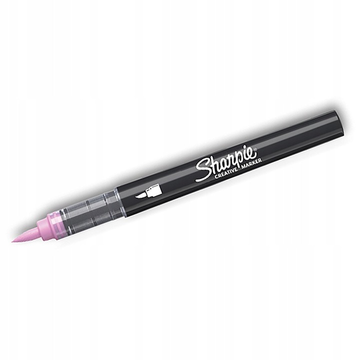 Акрилен маркер Sharpie, връх тип четка, наситено розов цвят, перманентен