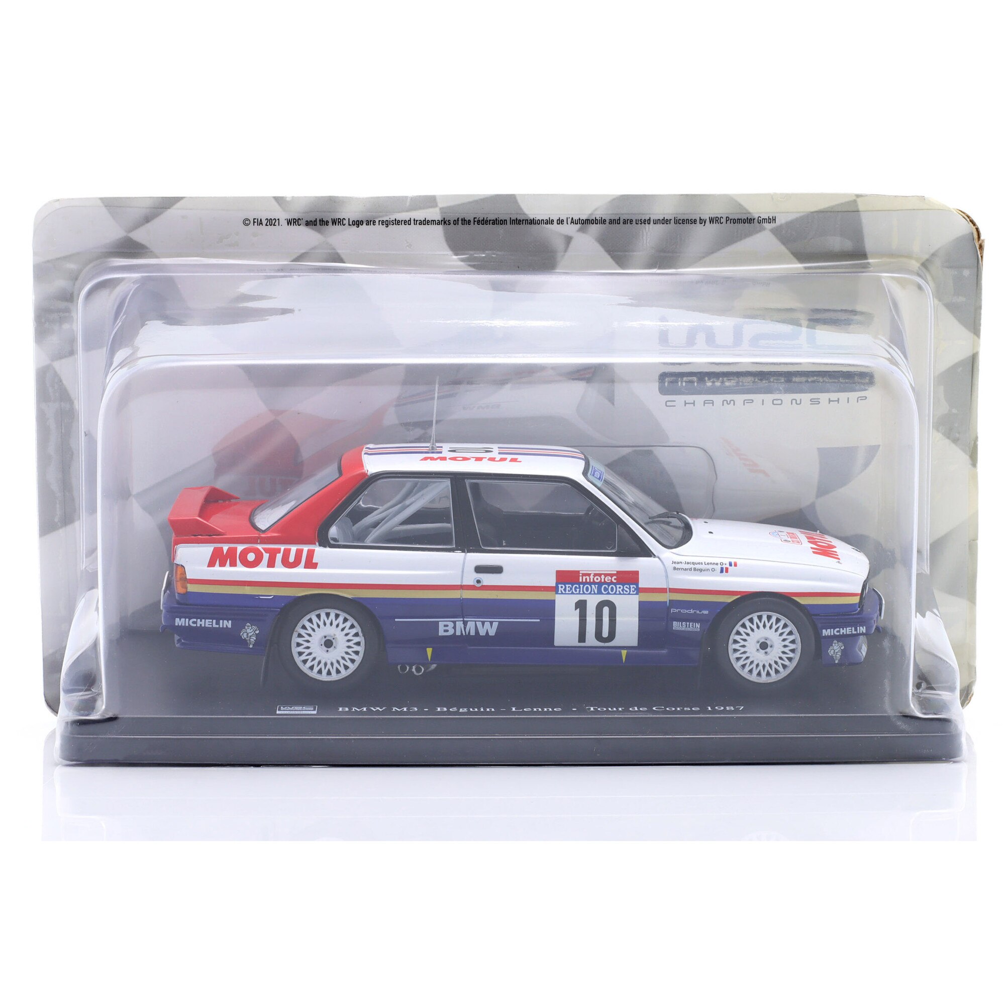 Bmw M3 Beguin-Lenne Tour de Corse 1987 Hachette 1:24 (Neuf avec
