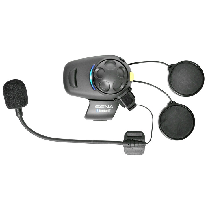 Bluetooth слушалки SMH5-FM, SENA, 700м, FM радио, монтаж на каска, 70x45x31мм