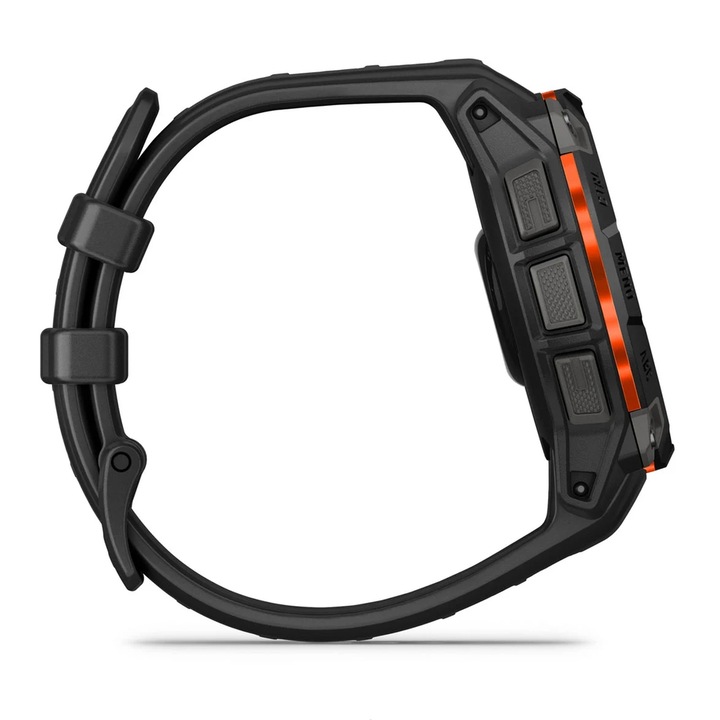 Смарт часовник Garmin Instinct 3 Solar, GPS, 45 мм, 0.9" екран, Bluetooth, ANT+, Android/iOS, 10 ATM Черен