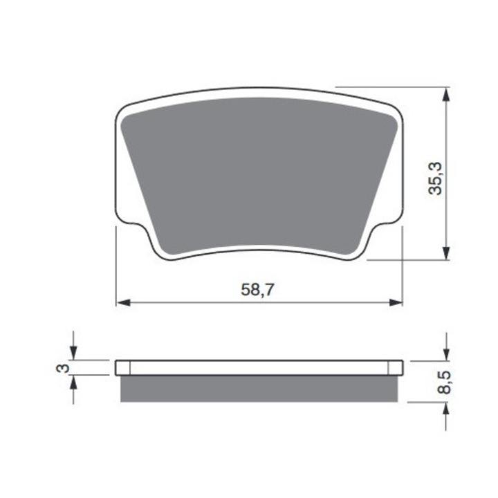 Set placute de frana, GOLDFREN, 260 KS, 260 K5
