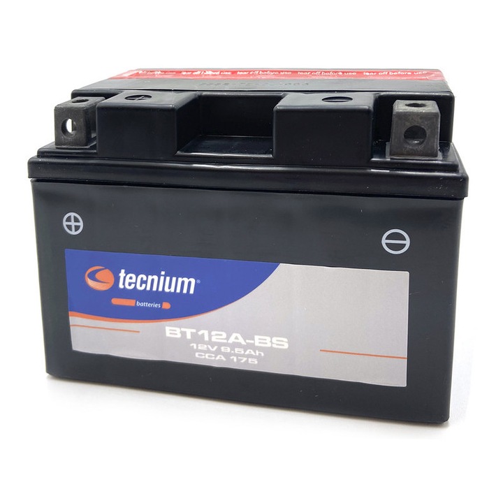 Акумулатор без поддръжка TECNIUM, BT12A-BS, 12V, 8Ah