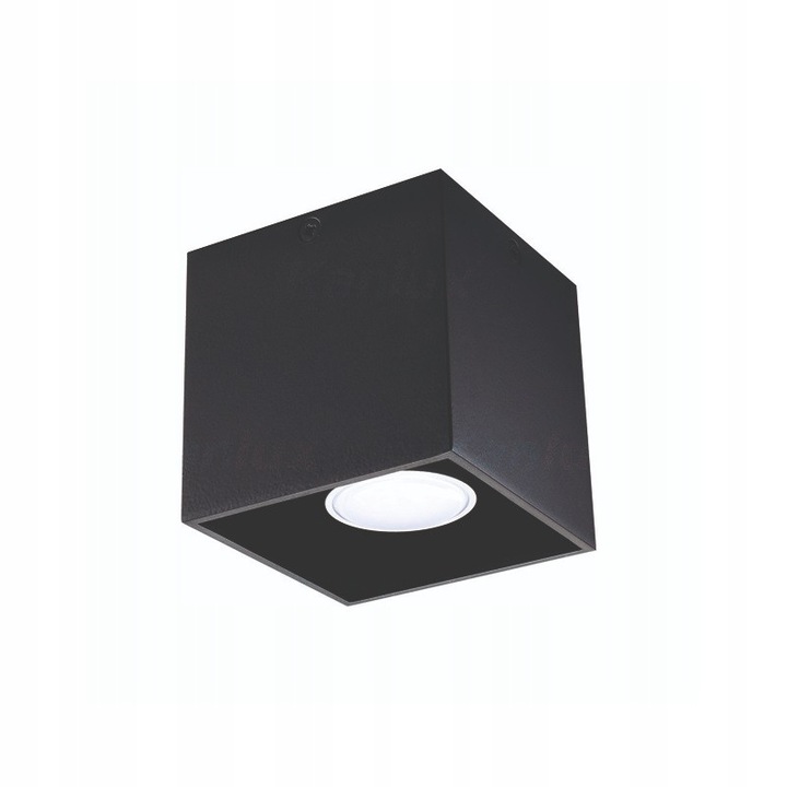 Spot de tavan Kanlux ALGO, patrat, negru, aluminiu, 10x10cm