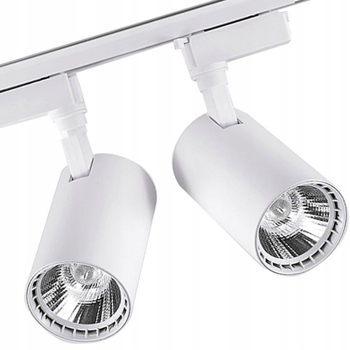 DecoRYA 30W LED reflektor szett, fehér, 4000K, 1m sínrendszer, állítható