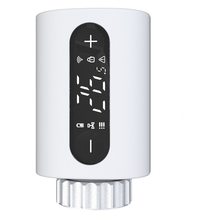 Magic Blaze Intelligens Termosztatikus Szelep, Wi-Fi, Programozható, Nyitott Ablak Érzékelés, Méretek 53x87x61mm