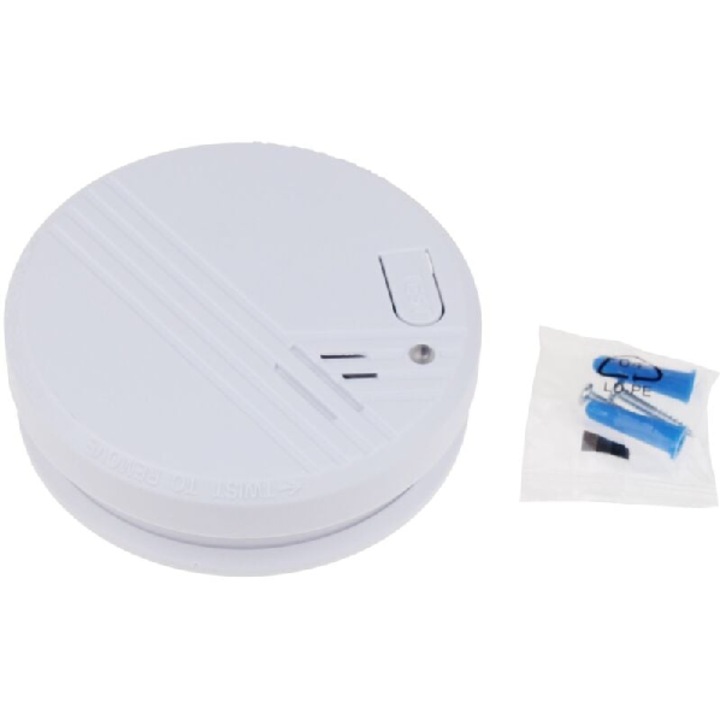 Detector de fum optic Chacon Universal, baterie litiu 9V, 10 ani, siguranță sporită