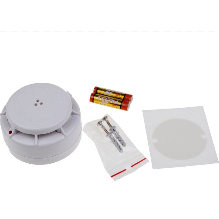 Detector de fum Fito ASD5, wireless, include 2xAAA, alarma 85 dB