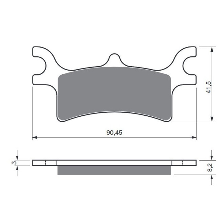 Placute de frana GOLDFREN 209 K5, sportiv, pentru OFF-ROAD