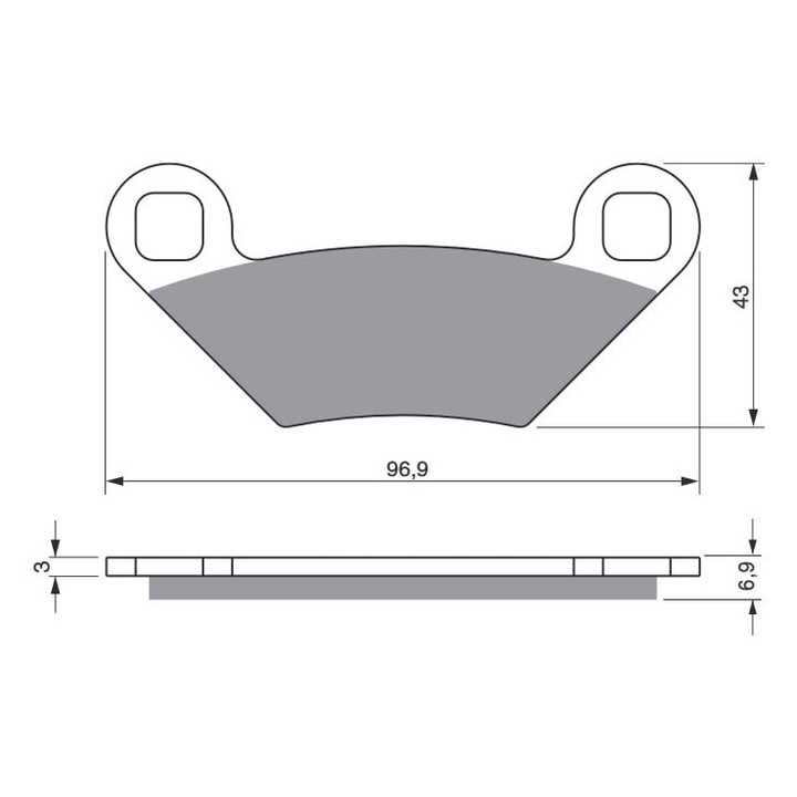 Placute de frana GOLDFREN 300 K5, sportiv, pentru OFF-ROAD