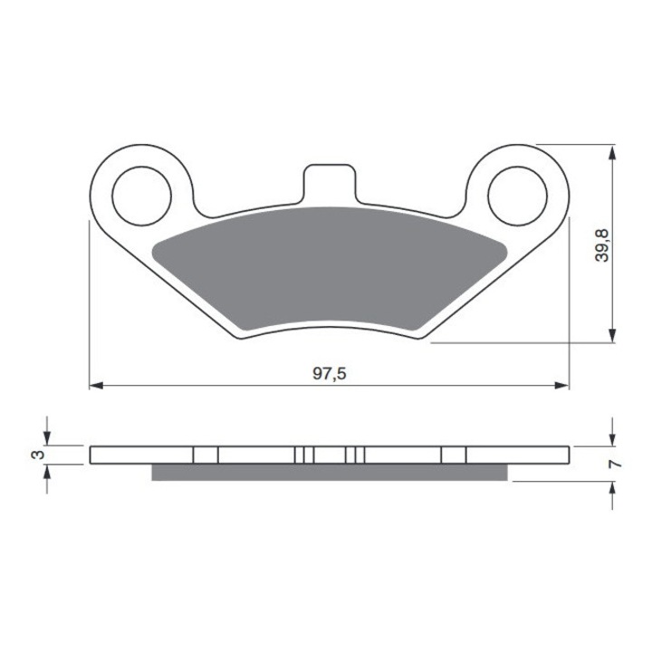 Placute de frana GOLDFREN 284 K5 284 K5, pentru sport, utilizare OFF-ROAD
