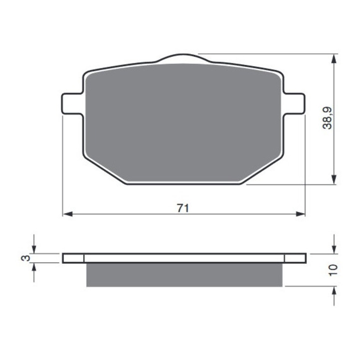 Placute de frana pentru motociclete GOLDFREN 029 AD OFF-ROAD FATA 029 AD