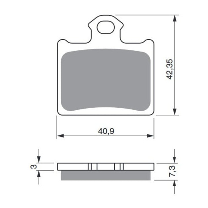 Placute de frana moto GOLDFREN 297 S33 OFF-ROAD SPATE 297 S33 OFF-ROA