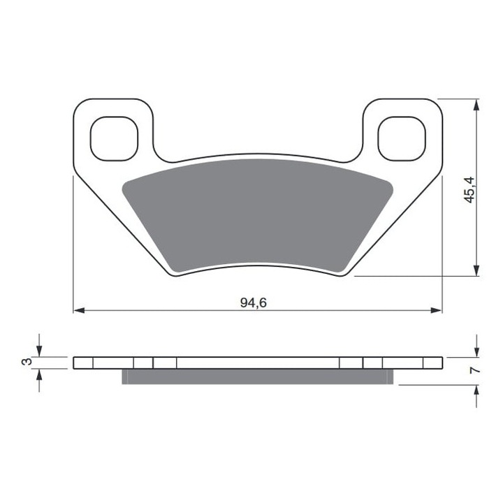 Placute de frana, GOLDFREN 254 K5, sport, off-road
