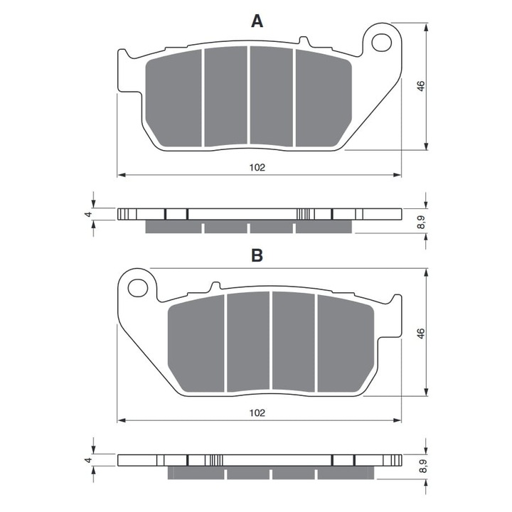 Placute de frana GOLDFREN 272 S33