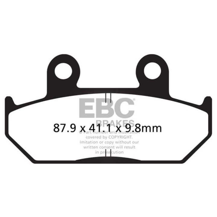 Set placute de frana, EBC, FA124/2V