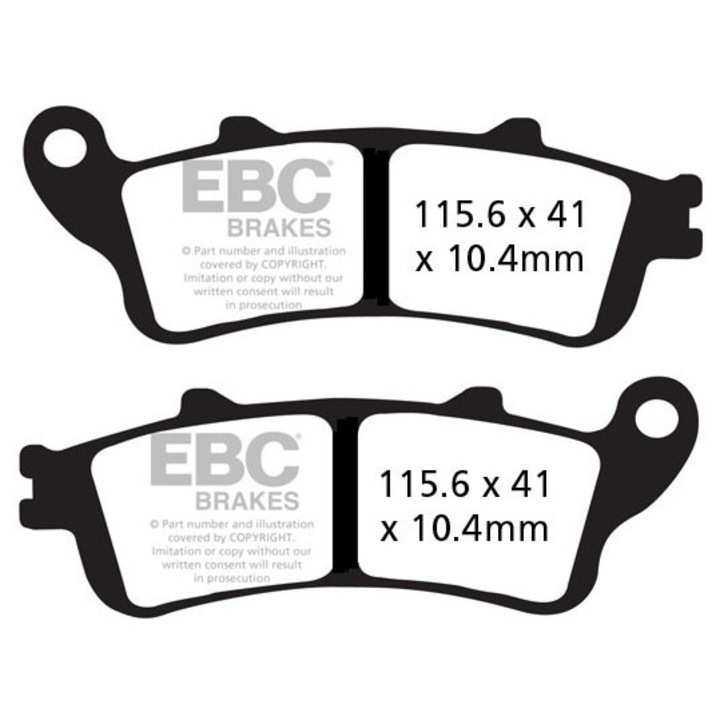 Set placute de frana, EBC, FA261/2V