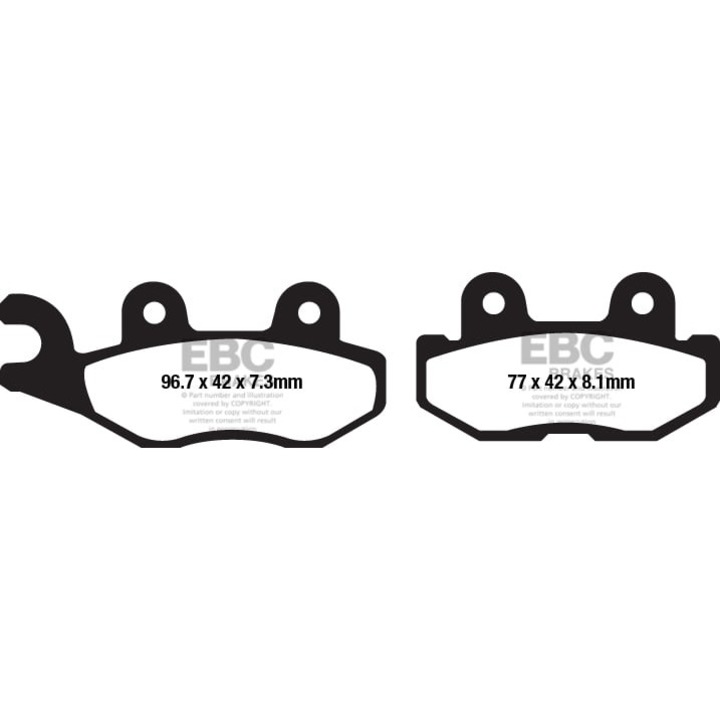 Placute de frana moto carbon TT Dirt FA675TT