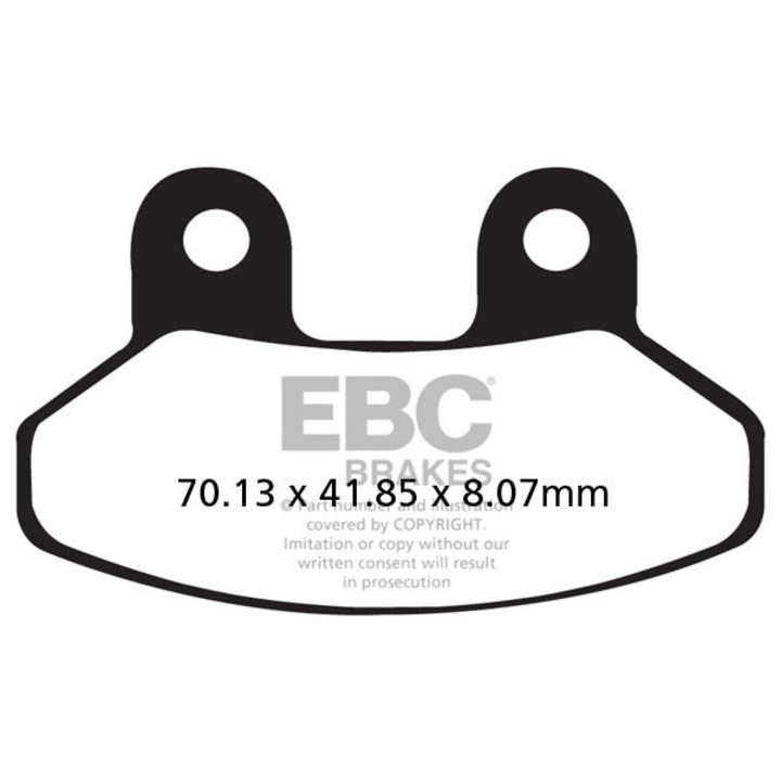 Placute de frana moto EBC SFAC306