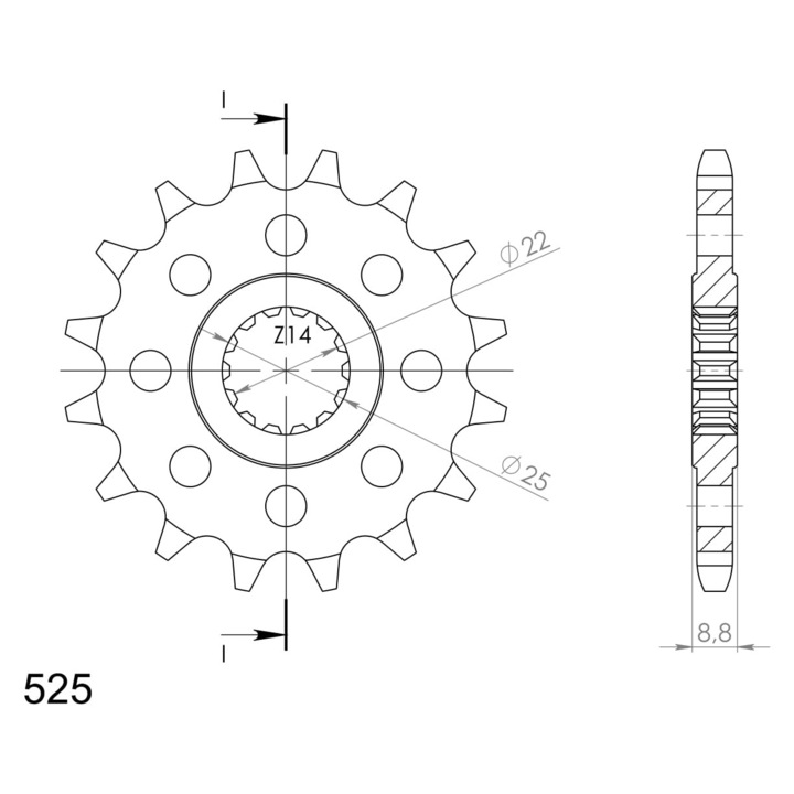 Pinion, SUPERSPROX CST-301:16, 10% nagyobb tartósság, 16z, kerékpárhoz