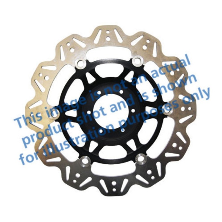 Frana bicicleta EBC Vee Wave neagra, model VR2095BLK