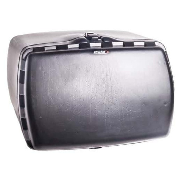 Кутия за мотор Puig Maxi Box 90л, черна, отваряне отзад със заключване