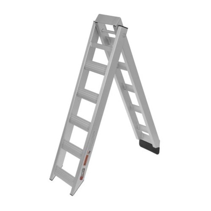 Rampa mobila pliabila din aluminiu Q-TECH, 190x18/23,5cm, capacitate 300kg, greutate 3,9kg