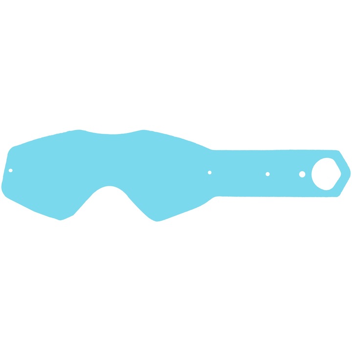 SPY levehető plexi fólia szemüveghez, KLUTCH/WHIP modell, 10 darab, Q-TECH, átlátszó