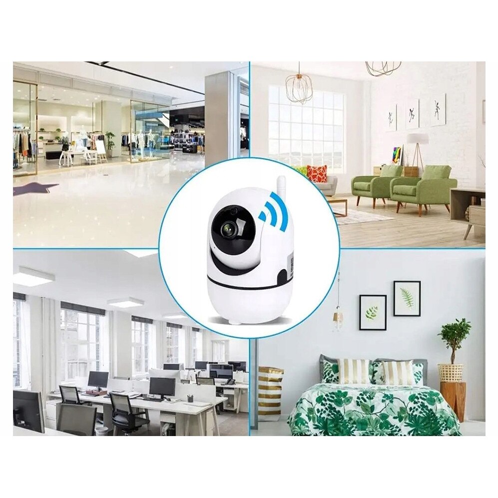 Computer Vision Camera Emag Camera WiFi IP Smart Baby Monitor HD Rotativa 355° cu Night Vision ...