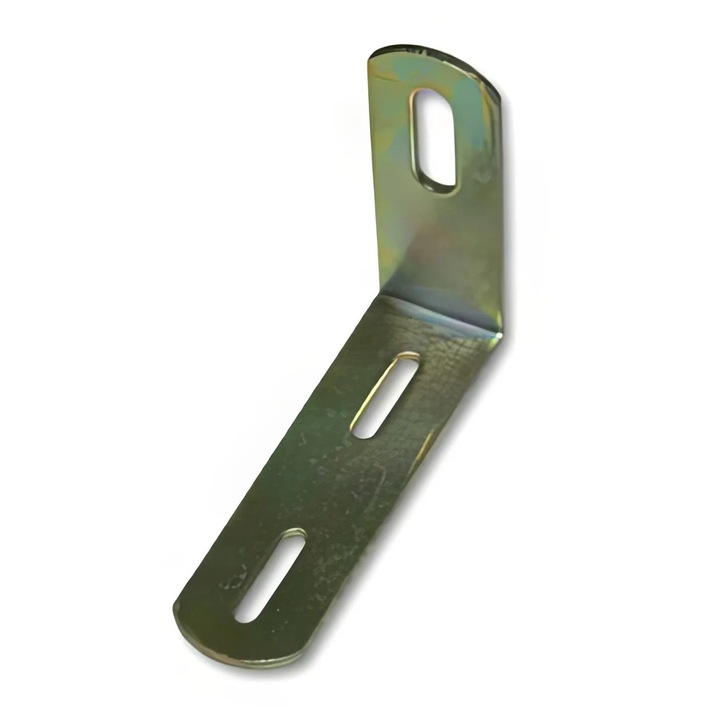 Dekoratív bútorsarok, acél 1.5 mm, 60×30 mm, antik sárgaréz felület