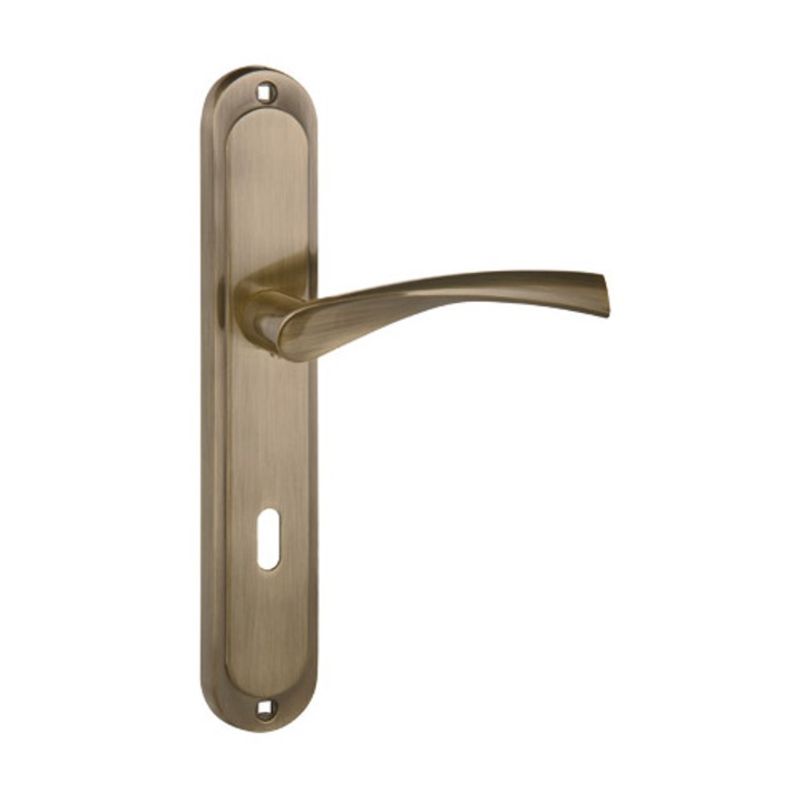 Maner usa UN Klamka Diana, patina, 90mm, cu suport dublu, imbus, set