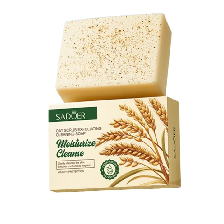 Sapun natural cu turmeric si lamaie, Sadoer, 100g, pentru curatare si iluminare a pielii