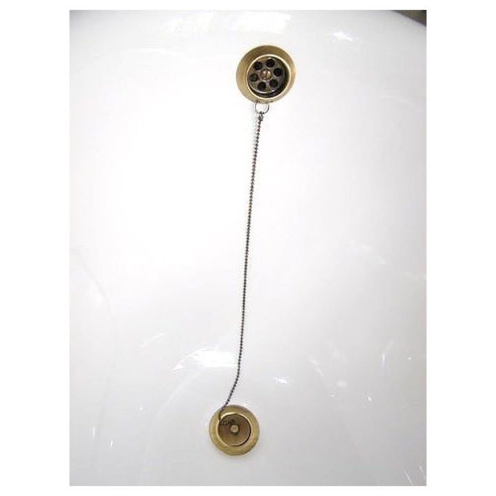 Polysan fürdőszoba kiegészítő szett, bronz, 2.130 kg, szifon mellékelve