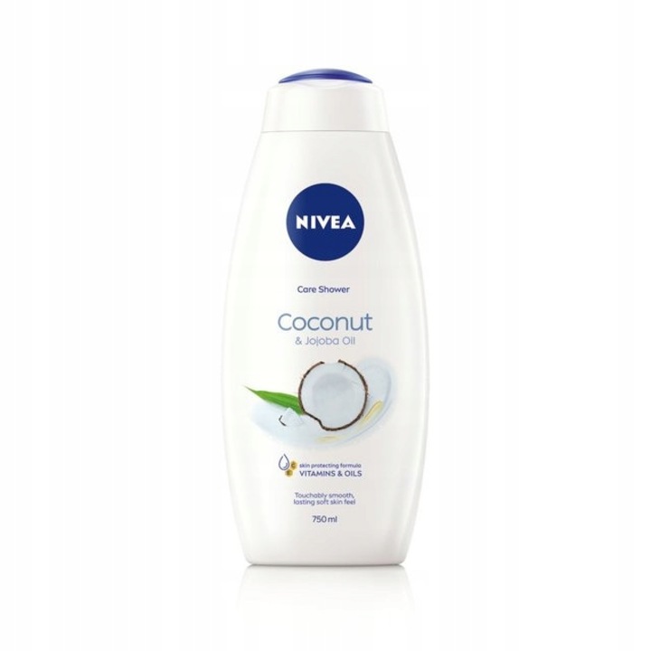 Nivea Kókusz & Jojobaolaj Tusfürdő, 750 ml, jojobaolajjal és kókusz kivonattal, krémes, hidratáló