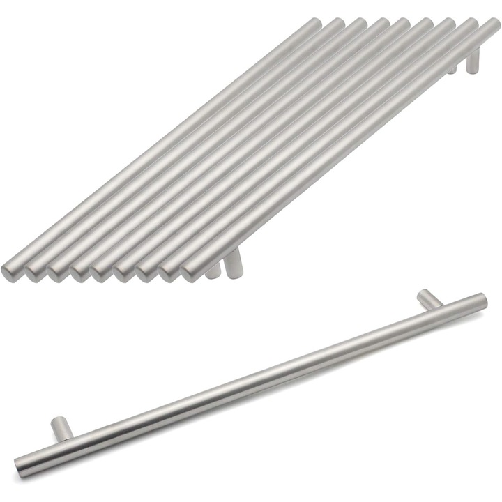 Set 10 manere de mobilier, 320mm, argintiu