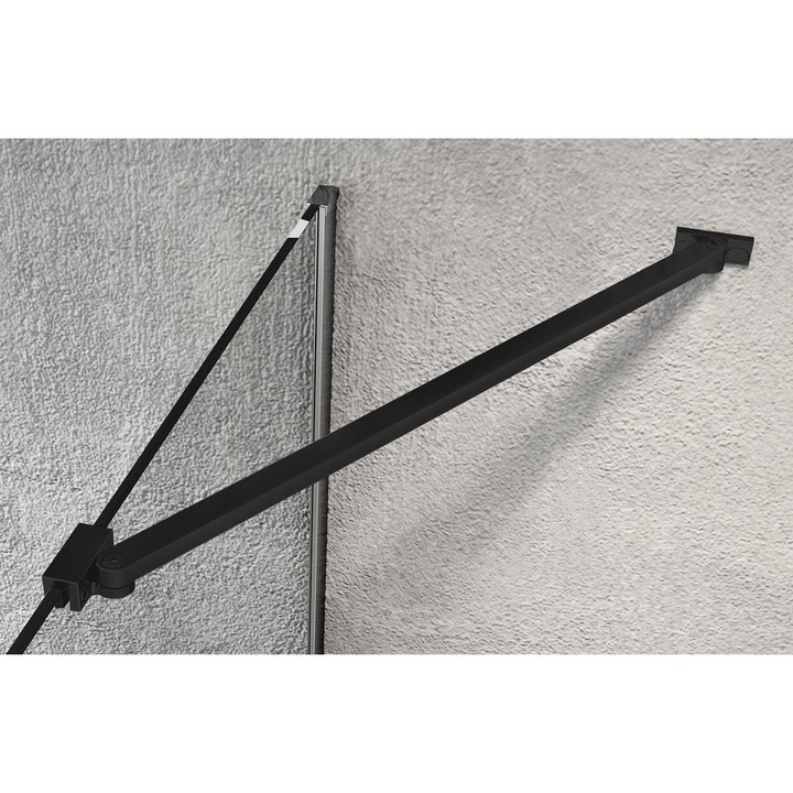 Suport de colt de dus Gelco VARIO, 65cm, negru mat, set 1 buc