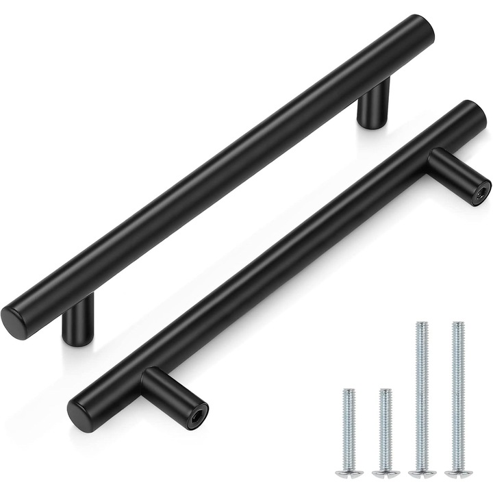 Set 10 manere de mobilier, 260mm, negru
