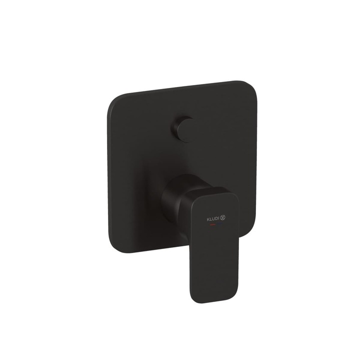 Baterie sanitara Kludi, montare in perete, Gunmetal, 150x150mm, control automat, 2 consumatori