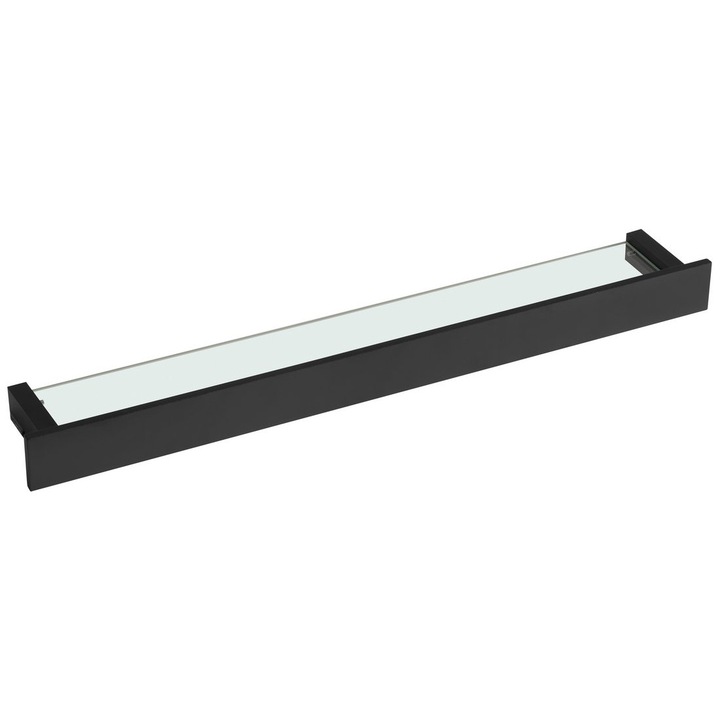 Suport baie Sapho, model PATRON, 78x60x112mm, negru, set montaj inclus