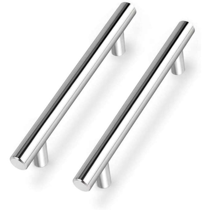 Set 5 manere pentru sertare, 192mm, argintiu