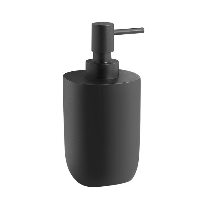 Дозатор за сапун Gedy YLENIA, черен, 77x166x77мм, материал полирезин, комплект 1 бр.