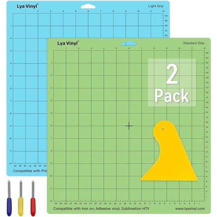 Vágószőnyeg készlet CE, csúszásmentes, 30,5x30,5cm, 2 darab