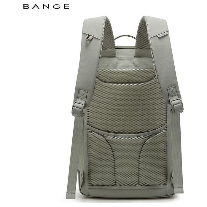 Rucsac Bange, design italian, impermeabil, buzunar antifurt, port USB, 15,6 inch, gri deschis