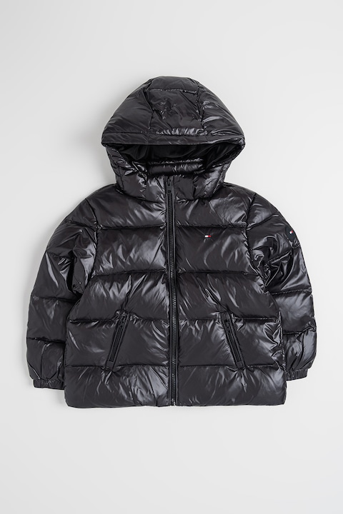 Tommy Hilfiger, Geaca cu buzunare laterale, Negru