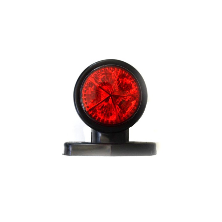 Късо LED рогче, с 10 диода, червено/бяло, 1 брой